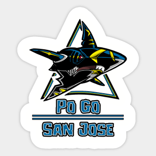 Po Go Sharks Sticker